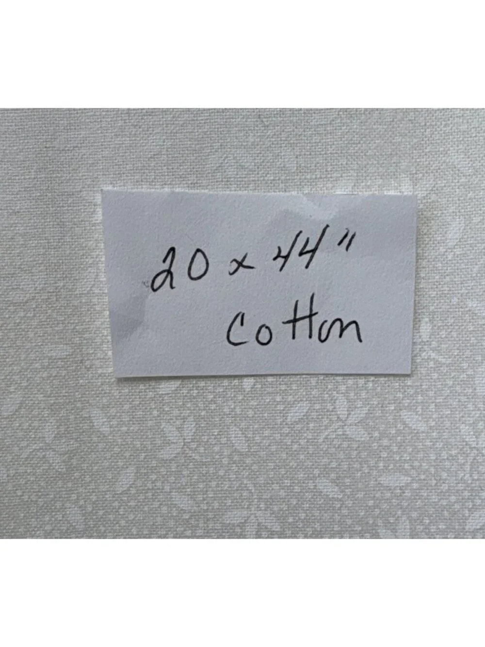 Unknown this cotton